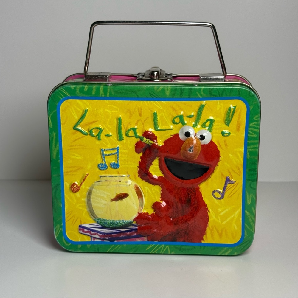 Miniature Metal Lunchbox 2005 Elmo's World Sesame Workshop Sesame Street
